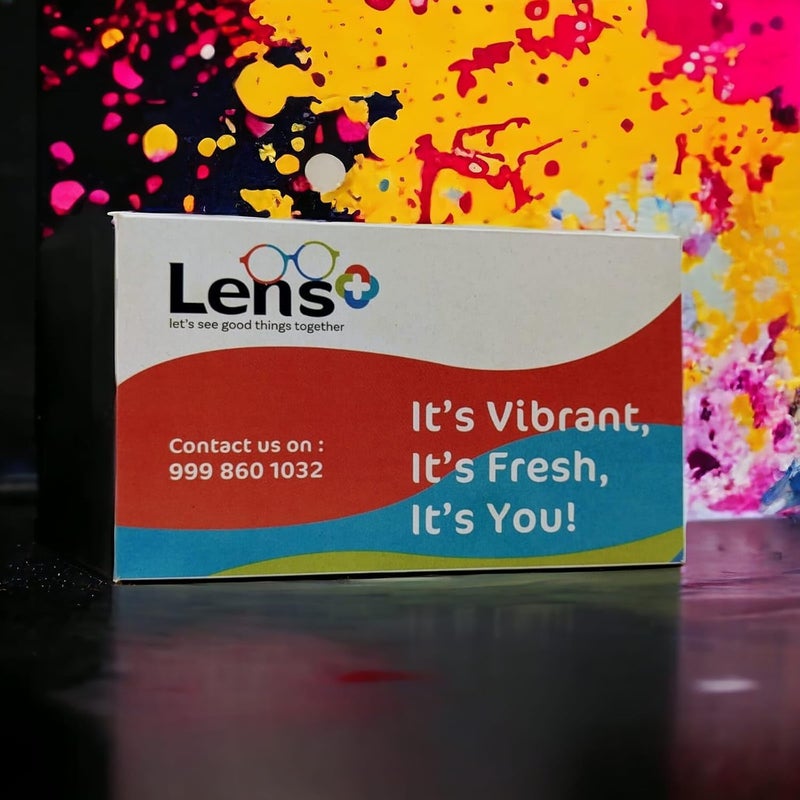 Lens + Lensplus Cateye Shape TR Full Rim Eyeglasses with Lightweight Unisex Eyewear for Men & Women | Stylish Computer & Daily Use Frame - Image 5