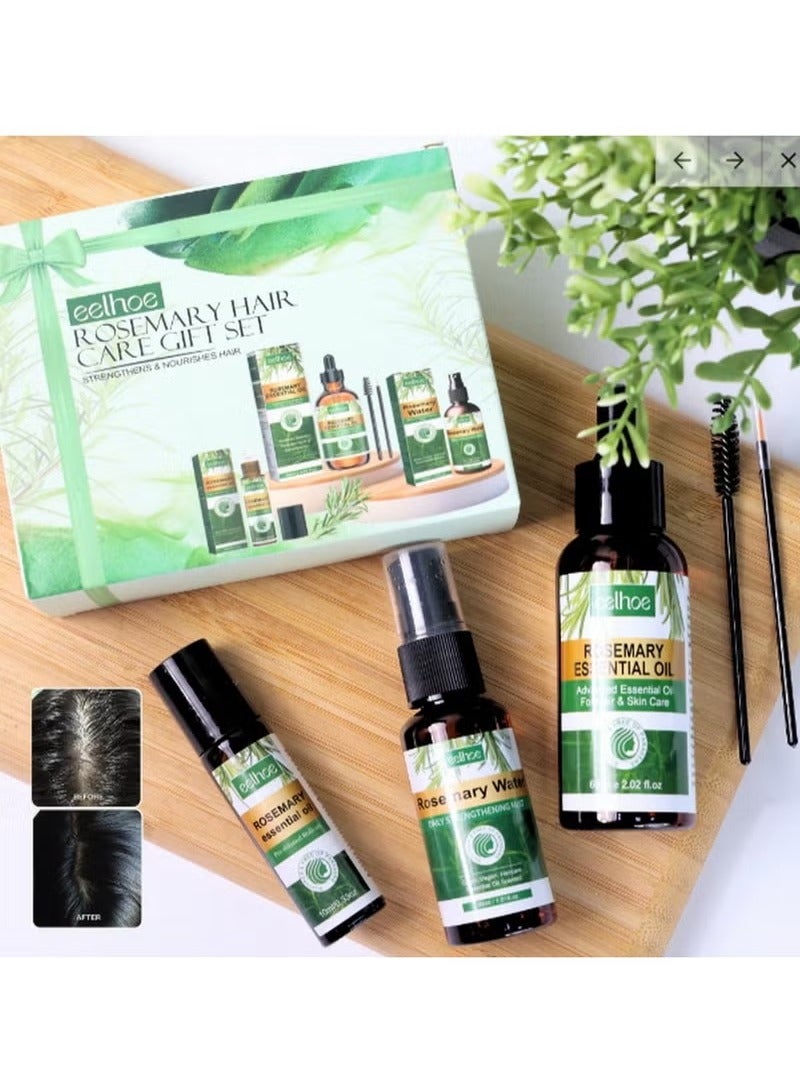 EELHOE Rosemary Hair Care Gift Set Pure Rosemary Oil Natures Spell Rosemary Oil Pure Oil For Eyelash's, Eyebrows, Face, Body Hair & Skin Care, Hair Growth - Image 3