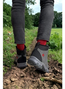 Liger Cold Proof Unisex Long Outdoor Trekking Boots Shoes GREY  - Image 3