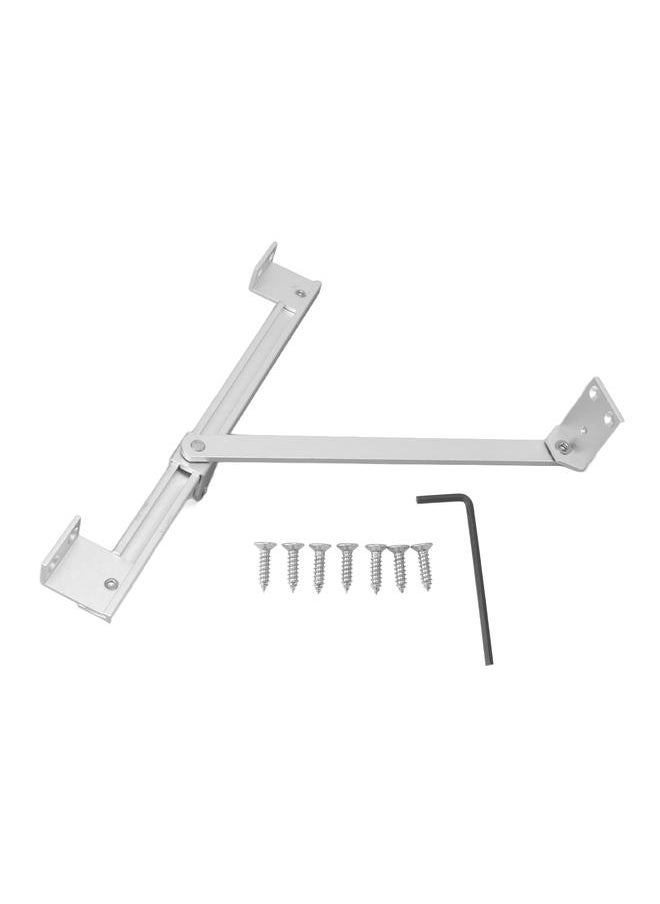 Thoraya Casement Window Hinge Adjustable T Shape Positioning Window Safety Hinge Extrapolated Window Fitting for Home Office Silver  - Image 1