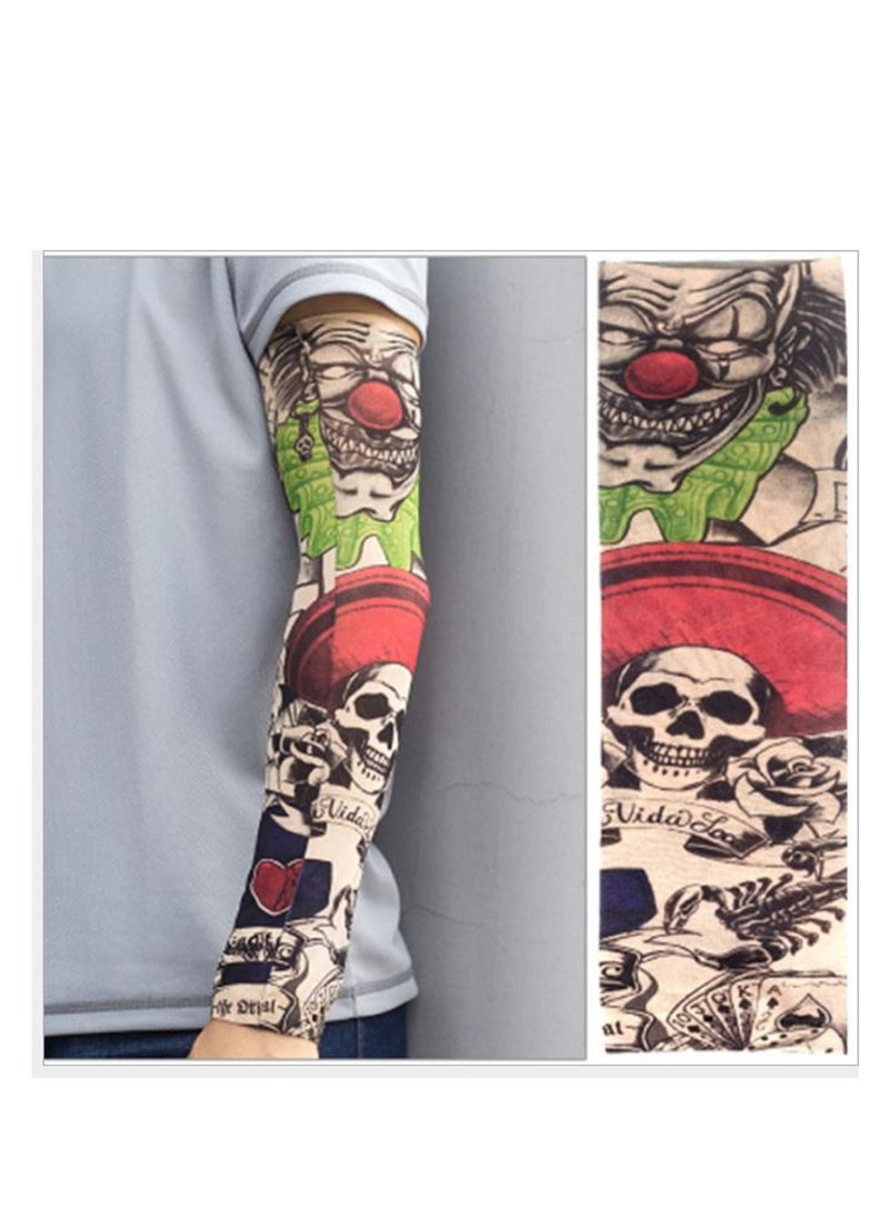 Generic One Pair Unisex Arm Sleeve Cover, Sun Uv Protection, Cooling, and Warming, Tattoo Sunscreen  - Image 2