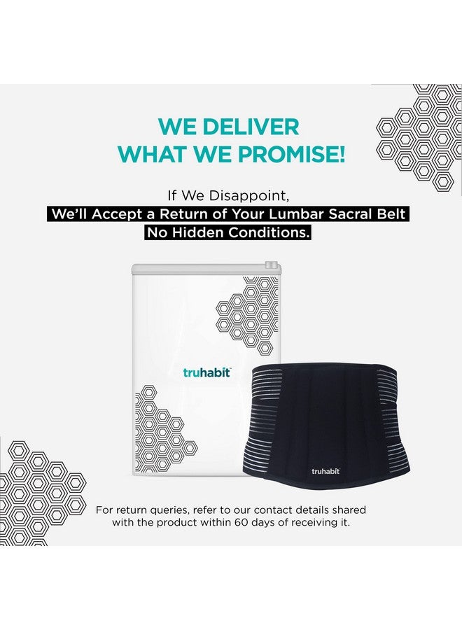 TruHabit TruHabit Metal Lumbar Sacral Belt (Medium) Back Pain Belt Dual Adjustable Back Pain Relief For Back Pain Relief Women Men  - Image 2