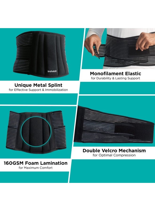 TruHabit TruHabit Metal Lumbar Sacral Belt (Medium) Back Pain Belt Dual Adjustable Back Pain Relief For Back Pain Relief Women Men  - Image 3