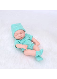 xozgdovg Children's rebirth doll mini simulation body soft vinyl doll girl gift doll doll./18 