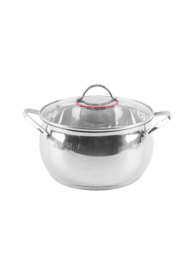 Noon East 8-Piece Non Stick Stainless Steel Cookware Set – 304 Grade, Rust-Resistant Pots Oven Safe, Dishwasher Safe, with Durable Heat-Resistant Glass Lids - Image 2