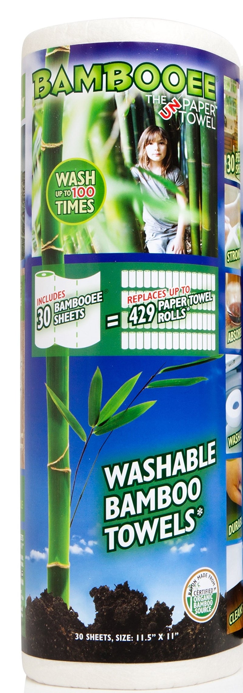 Bambooee Paper Towel Replacement 30Sheet Roll As Seen on SharkTank We plant a tree with everyroll sold