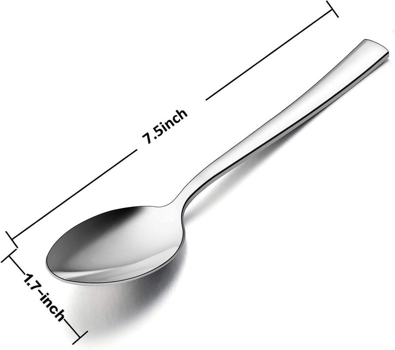 SAQOWARE Luxury Premium 3-Piece Heavy Stainless Steel Dinner Spoon Set | Mirror Polished with Plated Handles | Elegant Flatware for Home Dining, Hotels & Restaurant & Catering Use Table Settings - Image 4