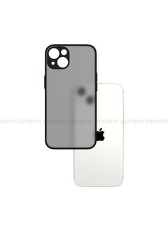 Dexmon Apple iPhone 13 Case 3D Camera Protection Soft Matte Smoke Case  - Image 3