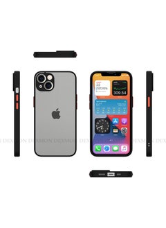 Dexmon Apple iPhone 13 Case 3D Camera Protection Soft Matte Smoke Case  - Image 2