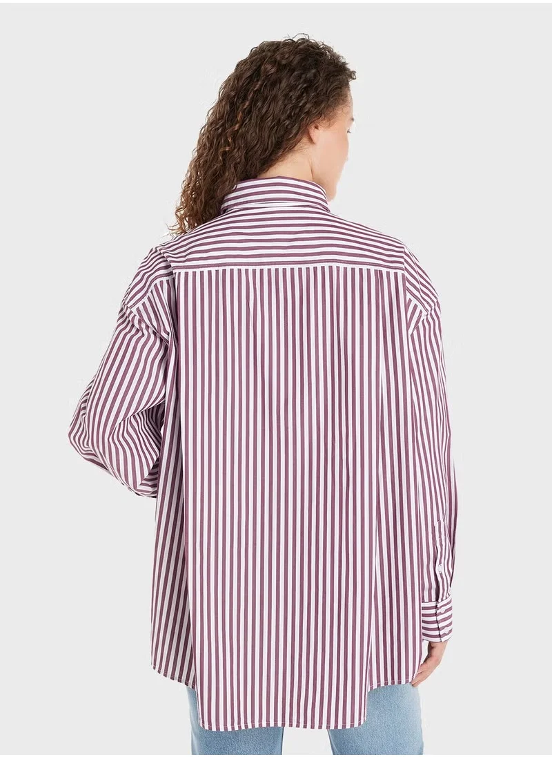 تومي جينز Striped Button Down Shirt