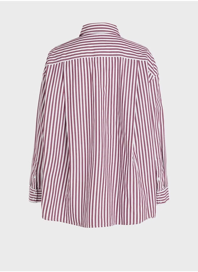 TOMMY JEANS Striped Button Down Shirt