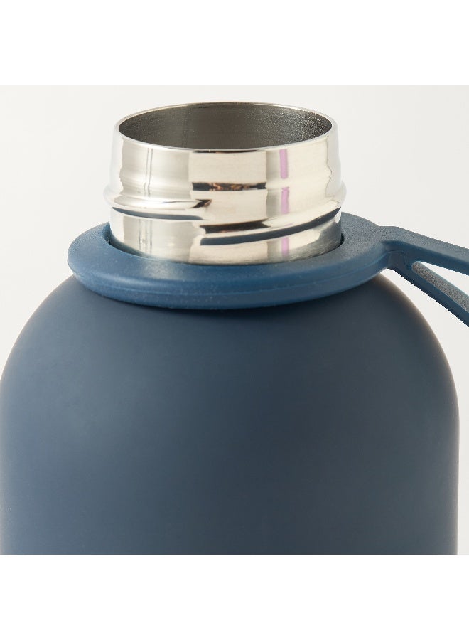 LIFESTYLE Solid Stainless Steel Water Bottle - Navy Blue - 500 ml - Image 5