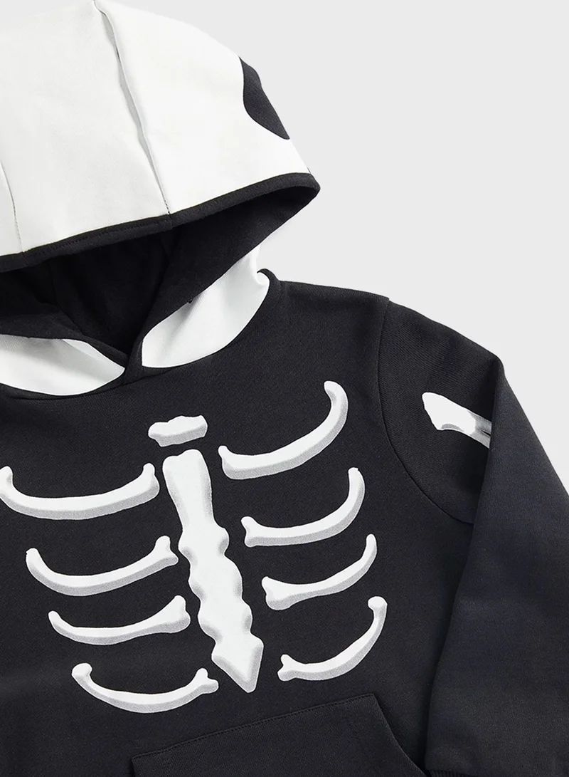 mothercare Skeleton Halloween Jog Set