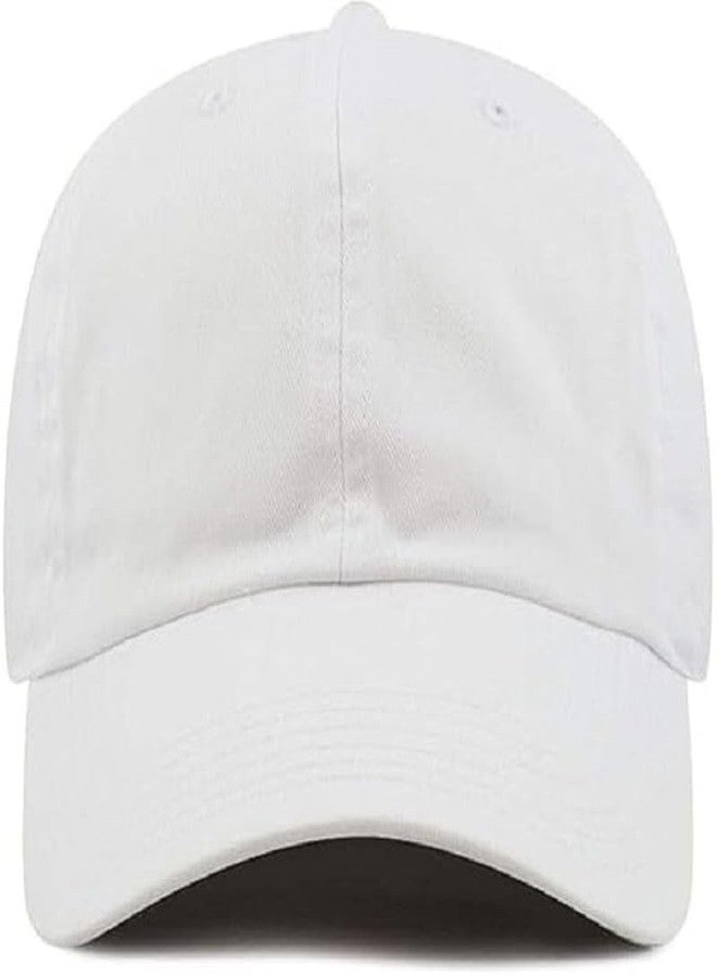 Jubination Baseball Cap for Men and Women Adjustable Size for Summer Season, Running Workouts and Outdoor Activities (in, Alpha, Free Size, White) - Image 2