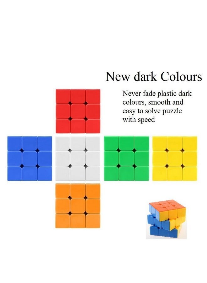 D ETERNAL Speed Cube Combo Set Of 3X3X3 And Pyraminx Pyramid Triangle High Speed Stickerless Puzzle Cube Game Toy, Kids and Professionals