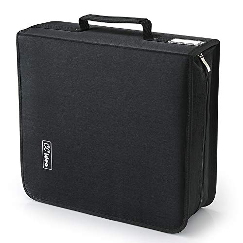 CCidea CD Case DVD Case Storage Holder-264 Capacity,Media Binder, CD Wallet, Disc Booklet, L11.4 x W 6.4 x H3.5 INCH (Black) - Image 1