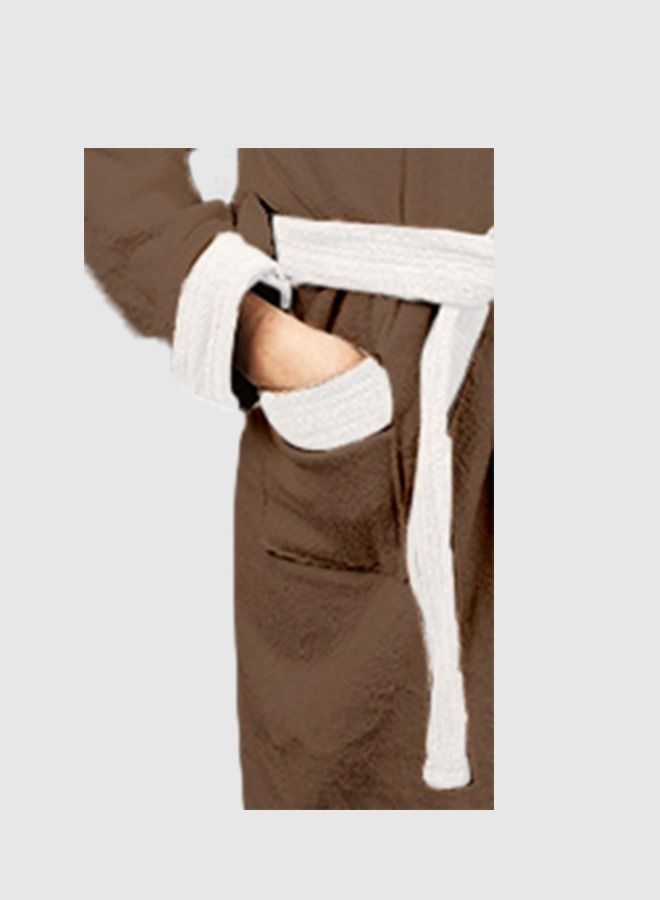 Banotex Baby Bath Towel 100% Cotton Brown Comfortable Hooded Baby Bath Towel - for Girls and Boys - 1pc - Image 3