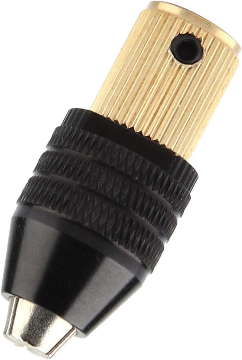 LiebeWH Mini Drill Chuck Self Tightening Chuck Mini Mandrel 0.3-3.4mm Clamping Range Metal with AntiSkid Texture for Power Drill Electric Grinder (Aperture 2mm) - Image 1