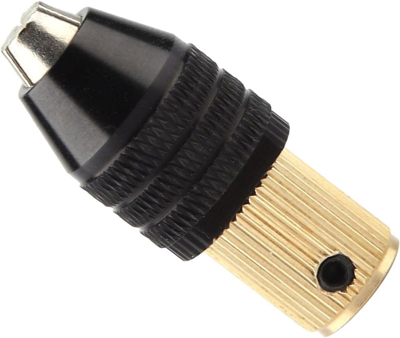 LiebeWH Mini Drill Chuck Self Tightening Chuck Mini Mandrel 0.3-3.4mm Clamping Range Metal with AntiSkid Texture for Power Drill Electric Grinder (Aperture 2mm) - Image 4
