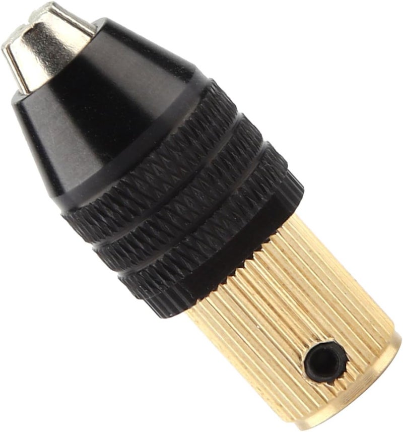 LiebeWH Mini Drill Chuck Self Tightening Chuck Mini Mandrel 0.3-3.4mm Clamping Range Metal with AntiSkid Texture for Power Drill Electric Grinder (Aperture 2mm) - Image 5