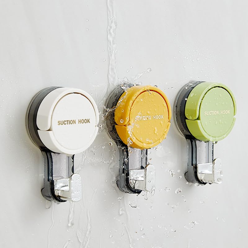 SKYTONE Suction Cup Hook, Suction Hooks, Suction Cup with Hook, Reusable Vacuum Suction Hooks for Bathroom, Wall Hooks, Wall Clips for Hanging Towel, Clothes,Kitchen Utensils (Pack of 1) - Image 5