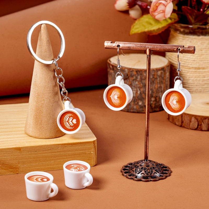 BB Beadthoven Beadthoven 20Pcs Mini Resin Coffee Cups 5 Styles Miniature Coffee Mug Tiny Coffee Drink Beverage Dollhouse Accessories For Doll Kitchen Play Christmas Party Decoration Keychain Earring Making - Image 5