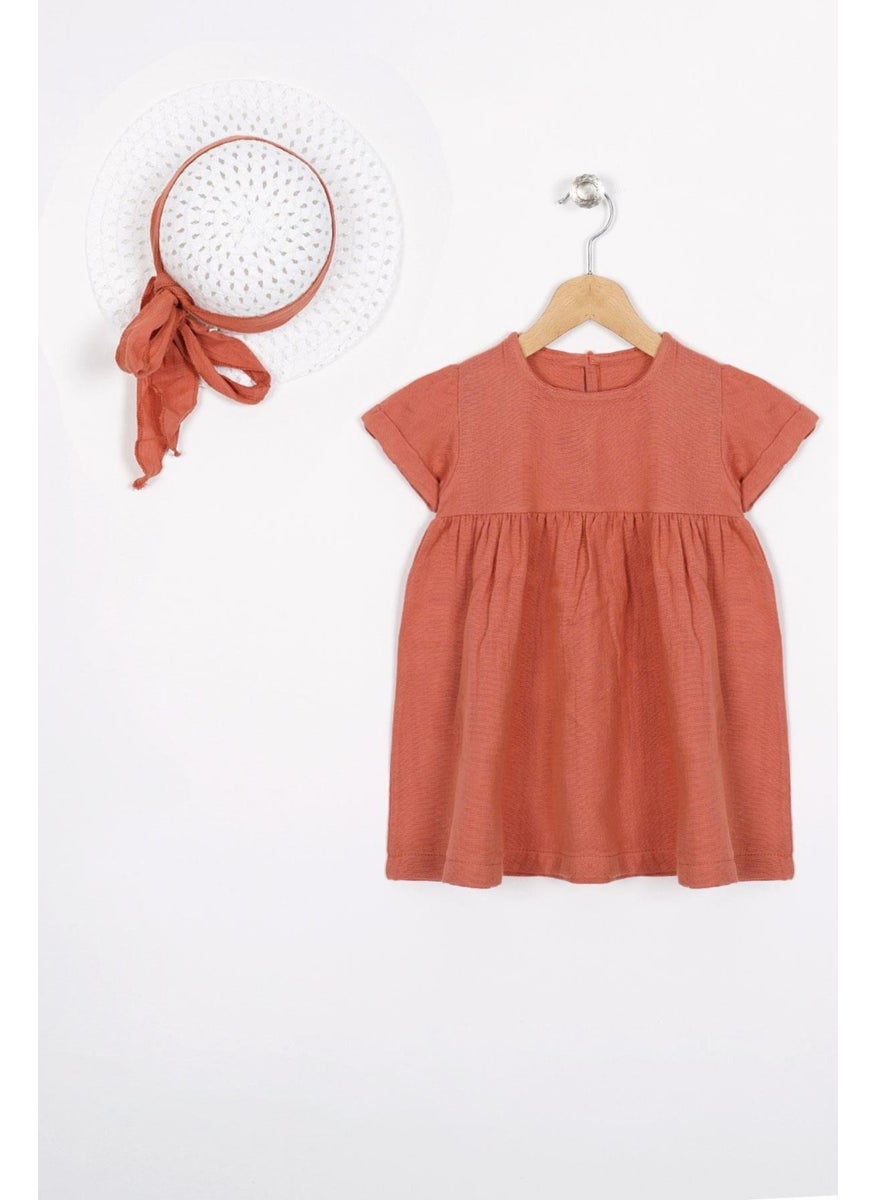 Crew Neck Short Sleeve Hat Accessory Red Color Girl Dress - pzsku/Z4AC21E049C286286AD7EZ/45/_/1741212710/7c52e945-6310-454c-b884-9e19de6b1dd5