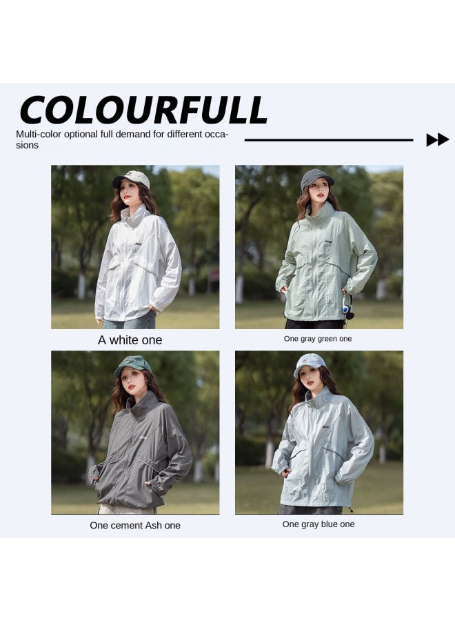 Jeep Mountain Couple Sun Protection Jacket - Unisex Lightweight Running Windbreaker With Breathable Stand-up Collar For Outdoor Sunshield - Image 2