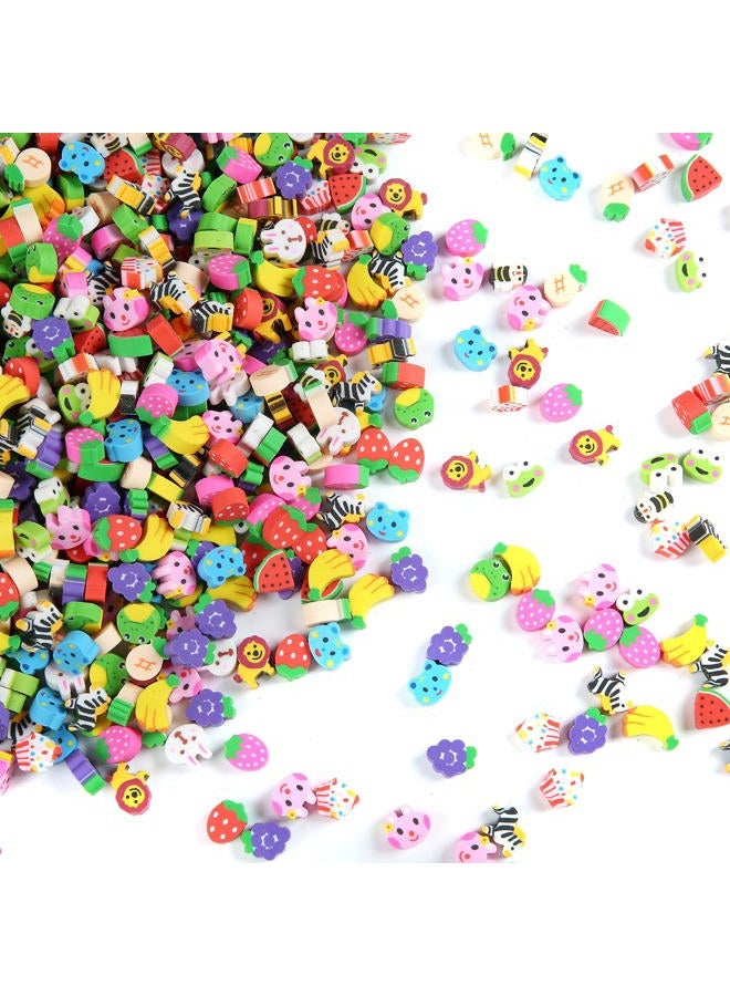 MGTECH 300 Pieces Mini Animal Fruit Erasers for Kids Bulk, Small Cute Pencil Erasers Assortment for Home School Work Rewards, Party Favor and Gift Filling - Image 5