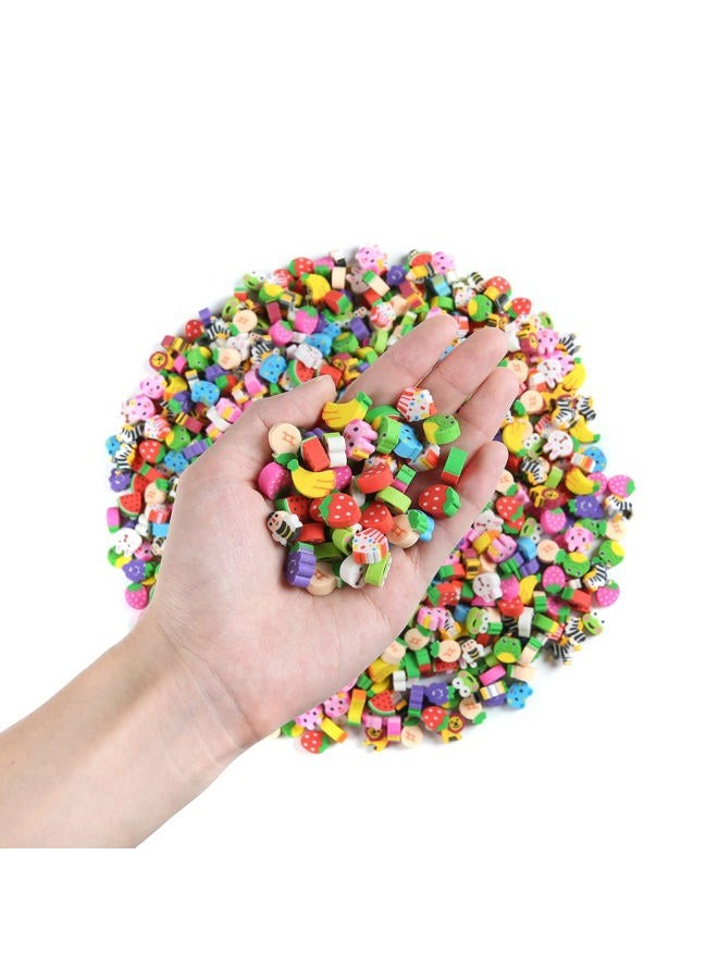 MGTECH 300 Pieces Mini Animal Fruit Erasers for Kids Bulk, Small Cute Pencil Erasers Assortment for Home School Work Rewards, Party Favor and Gift Filling - Image 3