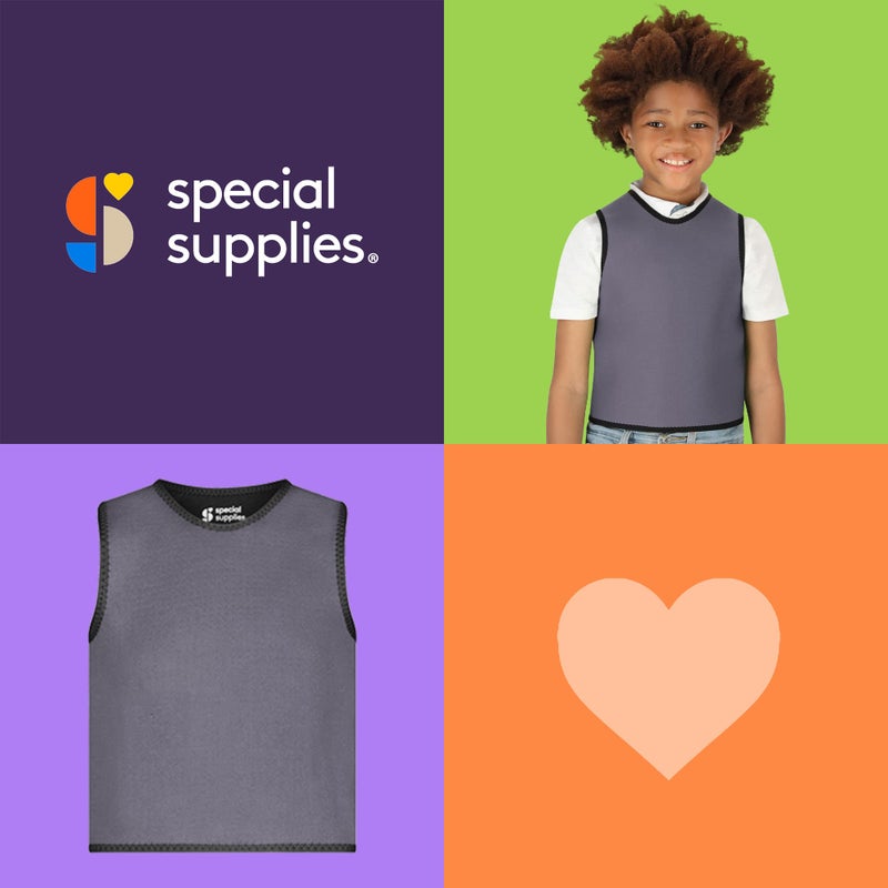 Special Supplies Sensory Compression Vest Deep Pressure Comfort (Grey, Small) - Image 5