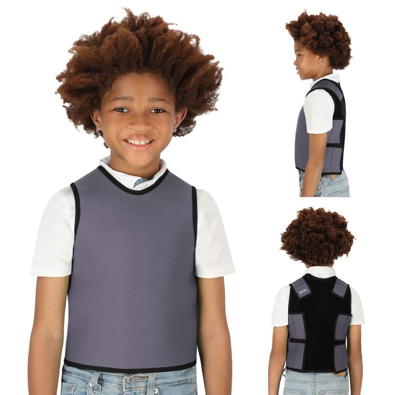 Special Supplies Sensory Compression Vest Deep Pressure Comfort (Grey, Small) - Image 1