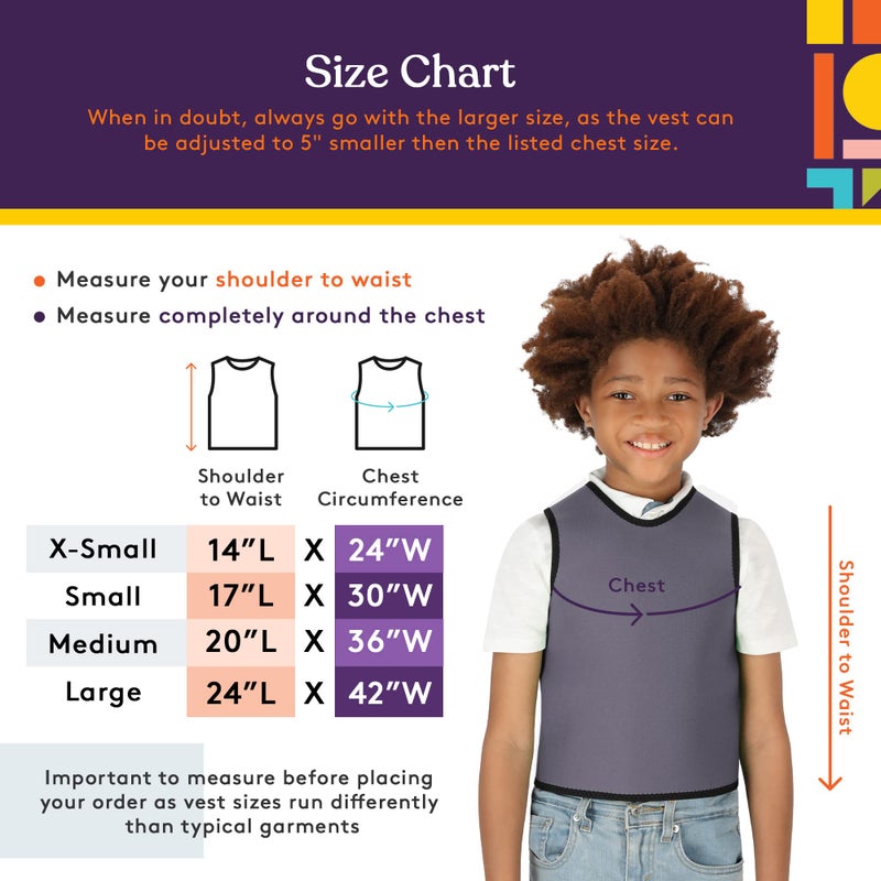 Special Supplies Sensory Compression Vest Deep Pressure Comfort (Grey, Small) - Image 2