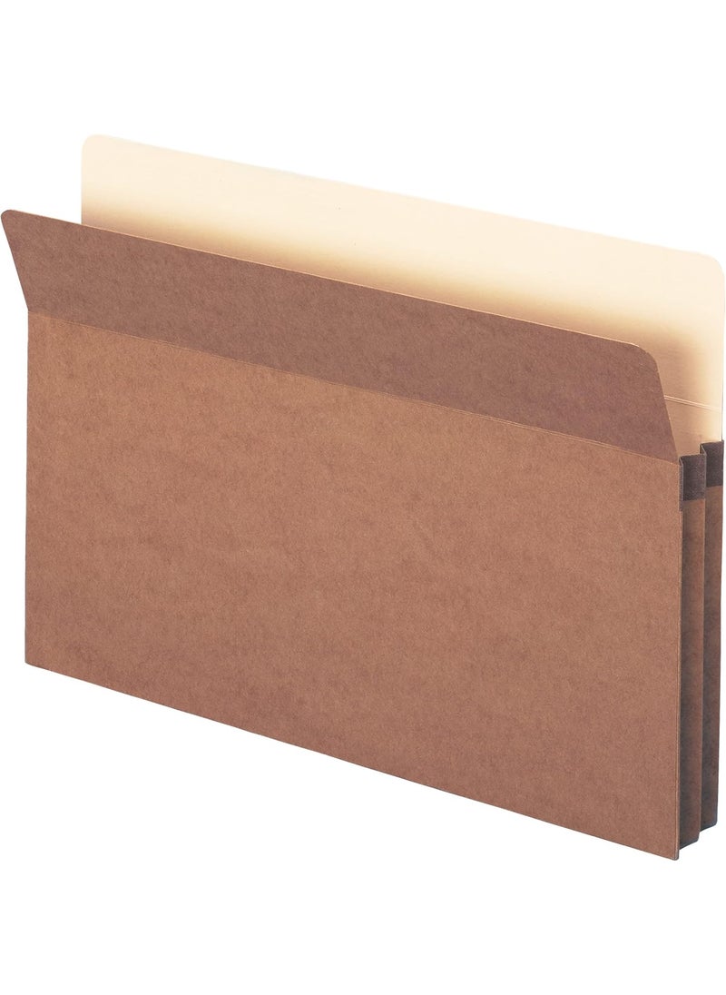 Smead Smead File Pocket StraightCut Tab 134 Expansion Legal Size Redrope 25 per Box 74214  - Image 1
