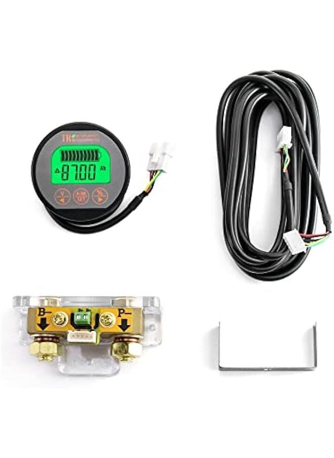 Arabest Battery Monitor Voltmeter Ammeter, Voltage Range 8V-80V and up to 500A, Voltage Current Meter with 13 ft Custom Cable  - Image 1