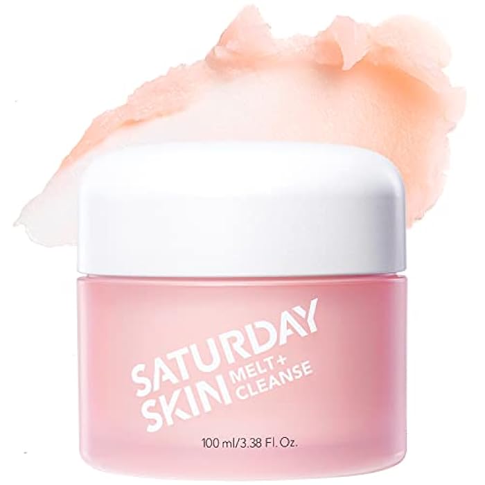 Saturday Skin Melt Cleanse Makeup Remover Balm Daily Cleansing Facial Balm to Oil Double Face Wash Vegan Remove Waterproof Makeup and Mascara - Image 1