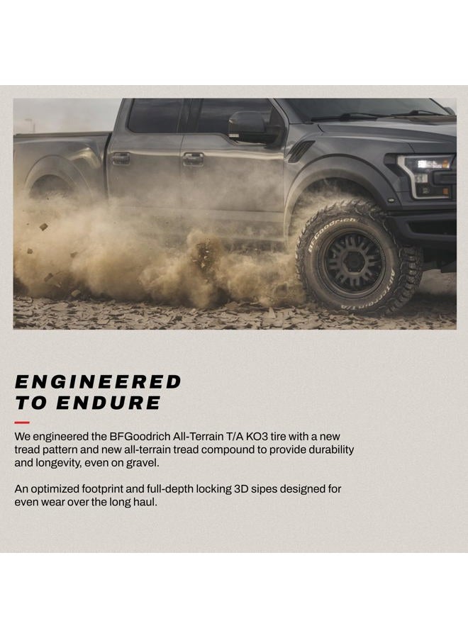 BFGoodrich All-Terrain T/A KO3 Car Tire for Light Trucks, SUVs, and Crossovers, LT265/75R16/E 123/120S - Image 3