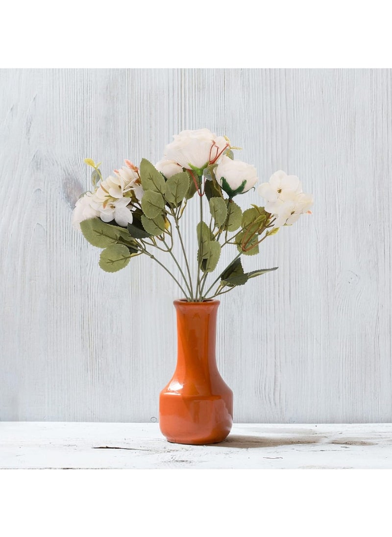 Huitich - Timeless Bloom: Artificial Mini Roses for Effortless Elegance White - Image 1