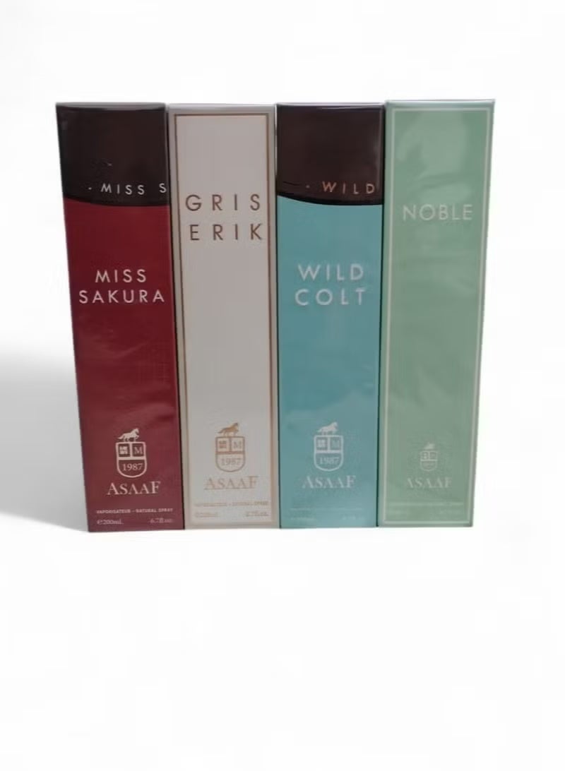 ASAAF WILD COLT AND MISS SAKURA AND GRIS ERIK AND NOBLE EDP 200ML