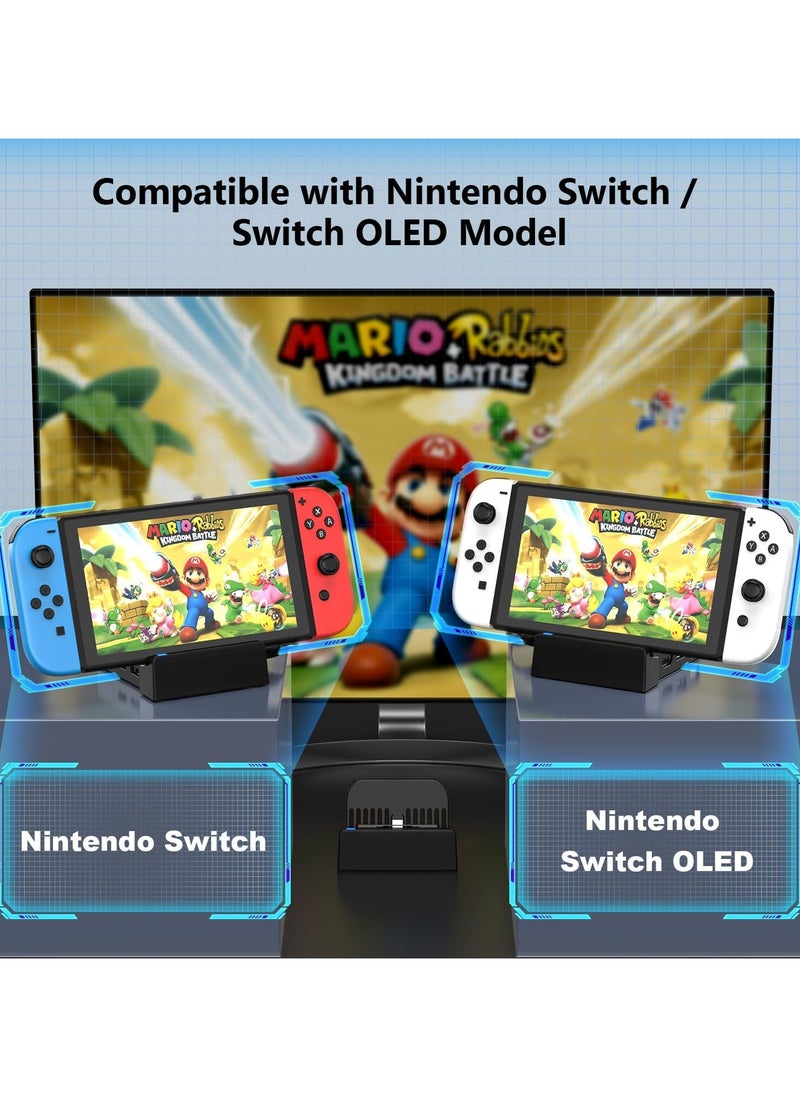 AOLION - Portable Switch TV Docking Station with 4K/1080P HDMI and USB 3.0 - Dock for Nintendo Switch/Switch OLED Model (No Charging Cable) - Image 1