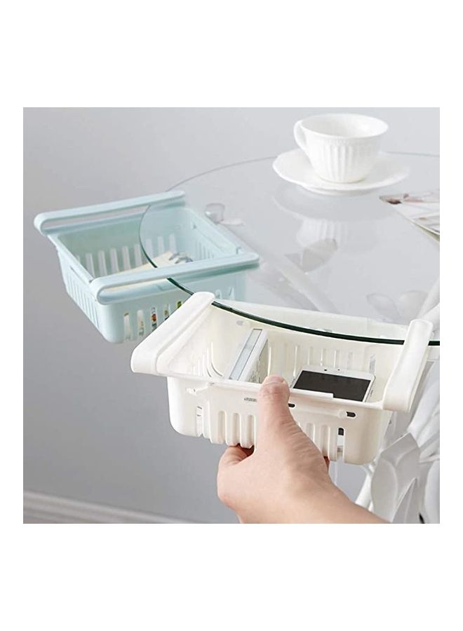 4-Piece Retractable Fridge Drawer Storage Multicolour 20.5x16.4x7.6cm - Image 3