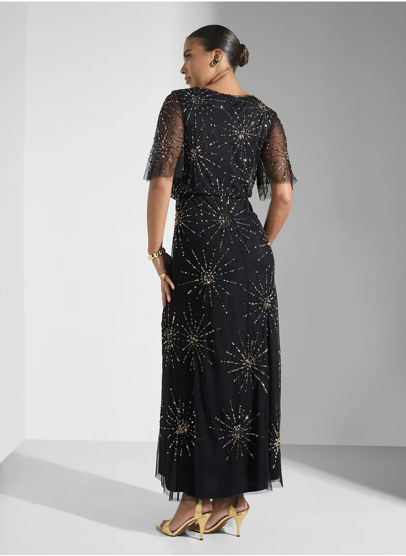 Namshi x Embellished Evening Dress