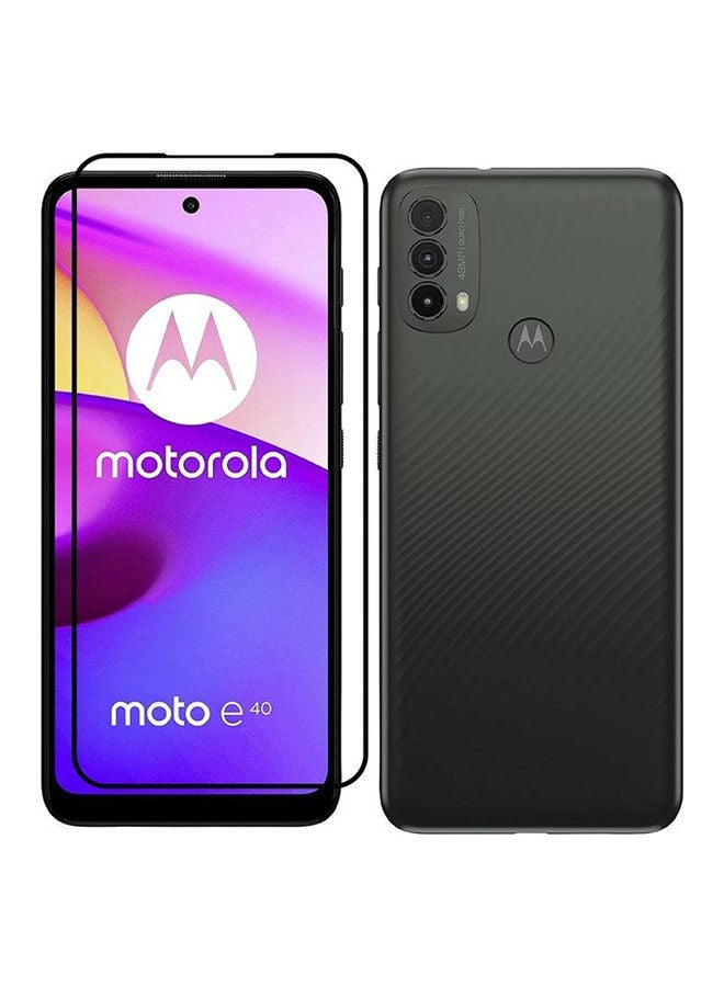 نيبمينينت لاصقة حماية للشاشة من الزجاج المقوى لهاتف موتورولا موتو E40 مقاس 6.5 بوصات شفاف - Image 2