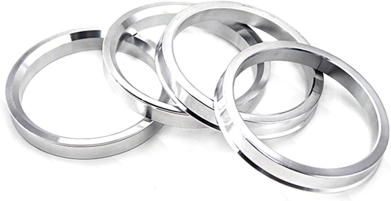 Alloy Aluminum Hub Centric Rings 72.6 to 66.1, Set of 4 - Performance Spigot Hubrings fit 66.1mm Vehicle Hub and 72.6mm Wheel Center Bore Compatible with Nissan Infiniti
