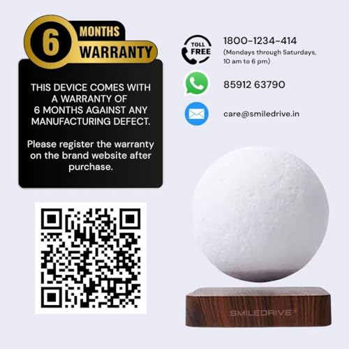 SMILEDRIVE® Floating Moon Lamp with Magnetic Levitation – Eco-Friendly Design, Wireless Touch-Control LED Lights, Colors Changing - Image 4
