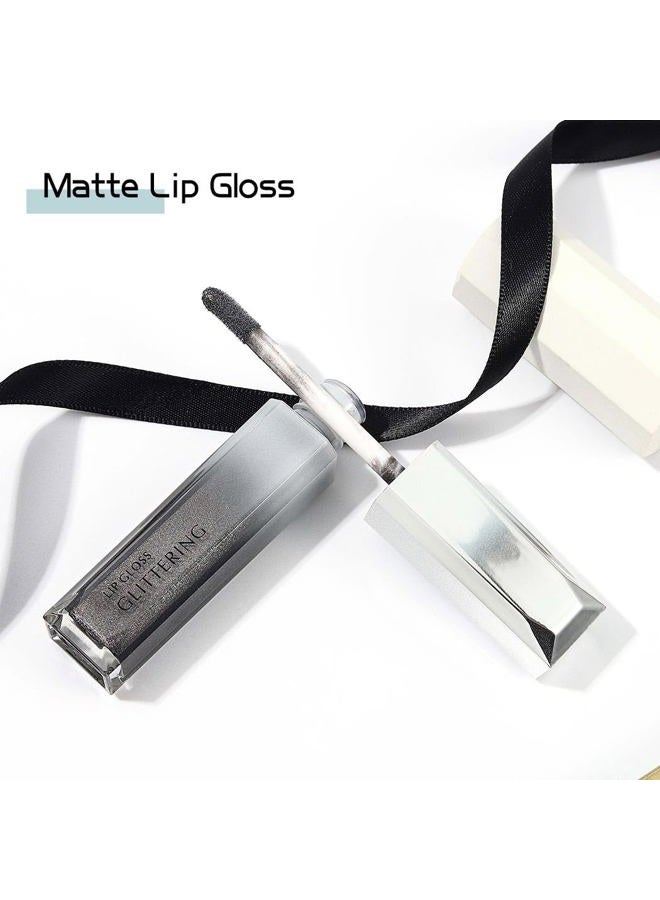 Kilshye Glitter Lipstick Matte Liquid Lipsticks Metallic Lip Glaze High Pigment Lipgloss Long Lasting Waterproof Lip Makeup for Women and Girls Pack of 1 (C- Silver 18) - Image 3