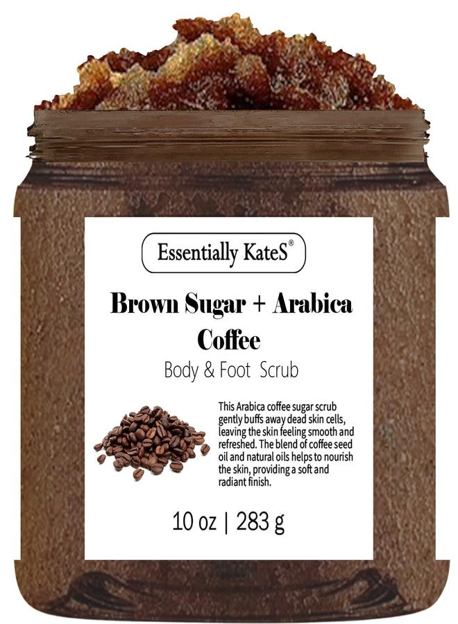 Essentially KateS Brown Sugar & Arabica Coffee Body Scrub – Natural Exfoliating Scrub for Smooth, Glowing Skin, Hydrating & Cellulite-Reducing, Paraben-Free, Spa-Quality - Image 1