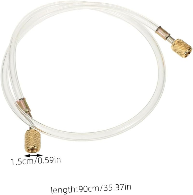 Multi usage Luxshiny Charging Hose for Car Air Conditioner R22/r134a Compatible High Pressure Resistance 90cm Long Charging Hose Tight fitted parts - Image 2