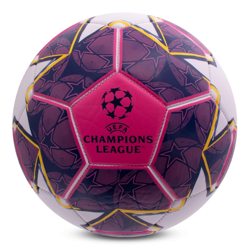 Hy-Pro HyPro UEFA Champions League Soccer Ball Size 5 Official Match Design Purple Blue Durable Training Match Play - Image 2
