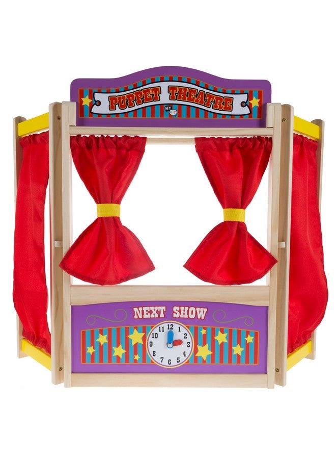 Hey! Play! Hey!Play! 80-HCH212 Wooden Tabletop Puppet Theater - Image 1